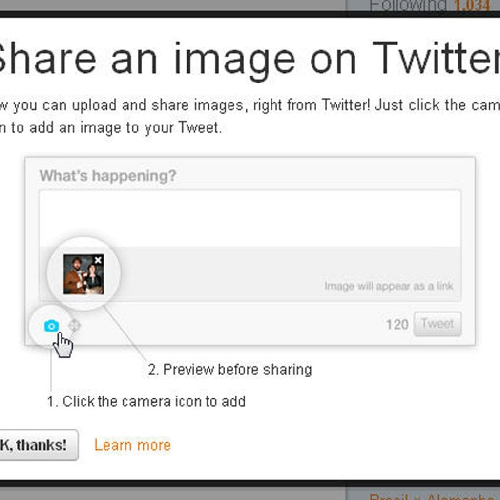 Share an Image on Twitter