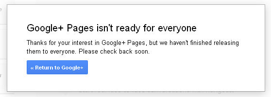 Google+ Pages Google+ Pages