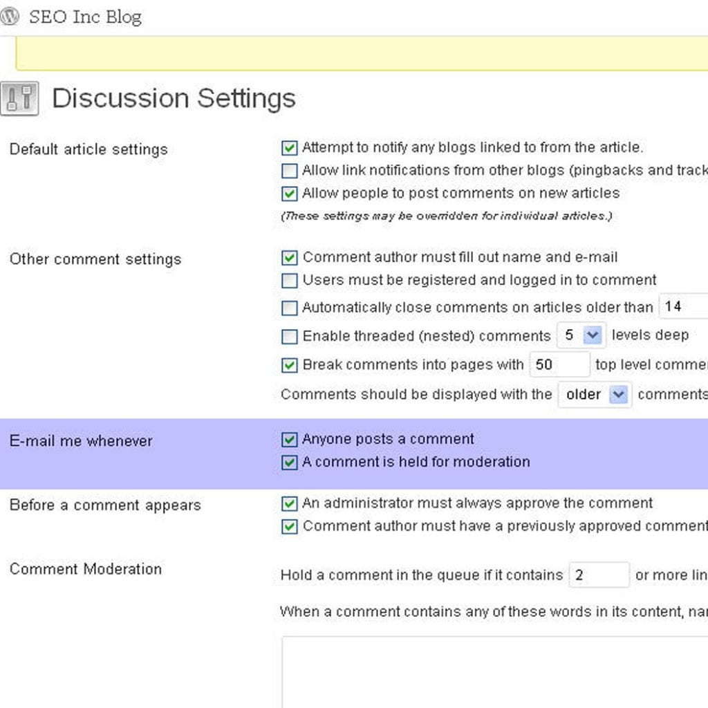 How to Turn on WordPress Email Comment Notification