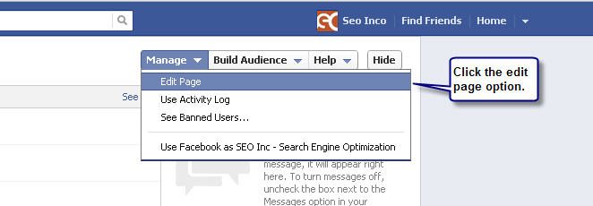 Facebook Application Photo - Manage Page Facebook Application Photo - Manage Page
