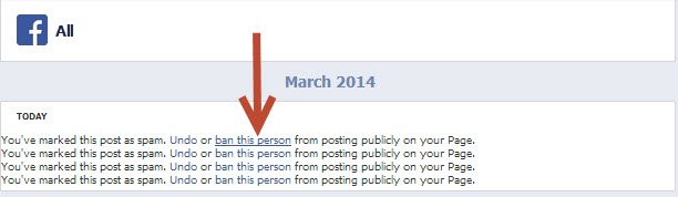 Facebook Ban User